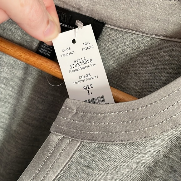 WHBM: Pleated Sleeve Tee - Picture 8 of 12